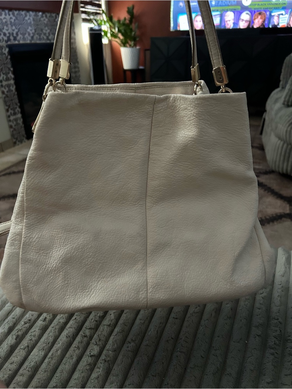 vintage leather coach bag - Picture 3 of 4